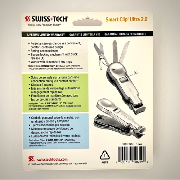 Swiss+Tech Smart Clip Ultra 2.0 Stainless Steel Multi-Tool NEW!! - Picture 2 of 3